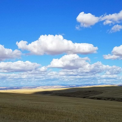 The sky seemed painted outside of Lewiston on a beautiful fall day.