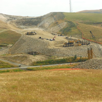 New U.S. #95 bridge and road under construction on Eid Road.