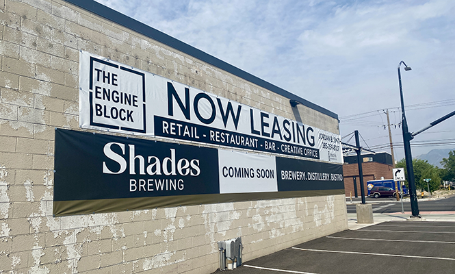 Shades Brewing is set to move into the “engine block,” just off the new 300 West cycle track. - BENJAMIN WOOD