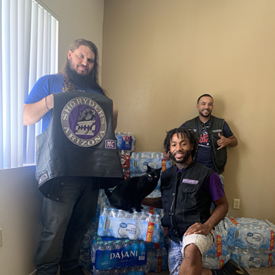 Motorcycle Club Distributes Water Bottles to the Homeless this Sunday